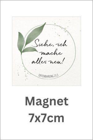 Siehe ich mach alles neu