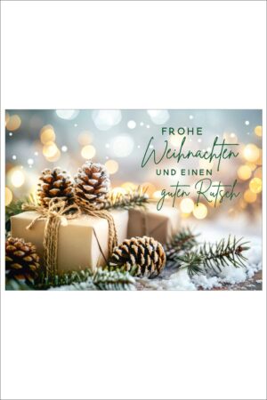Frohe Weihnachten und einen guten Rutsch