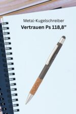 Metall-Kugelschreiber "Vertrauen" (Grau)