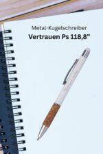 Metall-Kugelschreiber "Vertrauen" (Weiß)