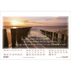 Aufstellkalender - In seinem Licht 2026