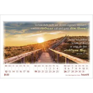 Aufstellkalender - In seinem Licht 2026