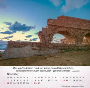Aufstellkalender - Israel Shalom 2026