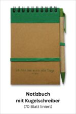 Notizbuch mit Kugelschreiber (Grün)