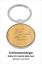 Schlüsselänhänger - Siehe ich mache alles neu